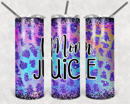 Mom Juice 20 oz Skinny Tumbler custom drinkwear - with straw - cup