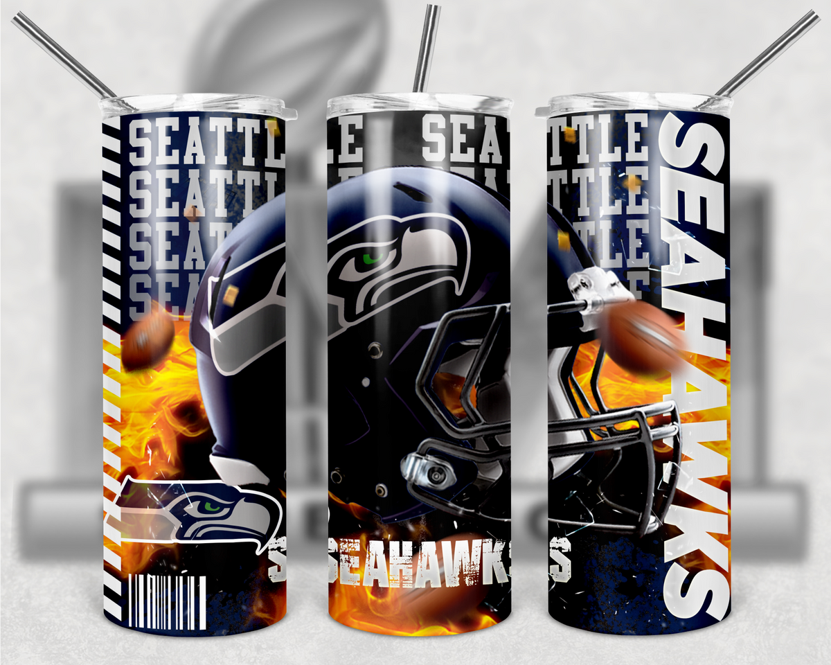 Seattle Seahawks Football 20oz Skinny Tumbler – Summers Lane