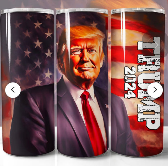 Trump 2024 Tumbler drinkware-with straw -water bottle -coffee mug cup travel tumbler Stainless Steel - president