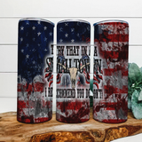 Try that in a small town Tumbler 20oz Skinny Straight Tumbler drinkware-with straw -water bottle -coffee mug cup travel tumbler Stainless Steel