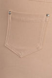 White Plus size Jean Capris  Jeggings - 5 Pockets White
