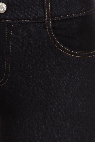 "SALE" 5 Pocket full length black Jean Jeggings
