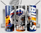 Football Teams 20oz Skinny Tumbler custom drinkware - with straw - Stainless Steel cup - NFL -