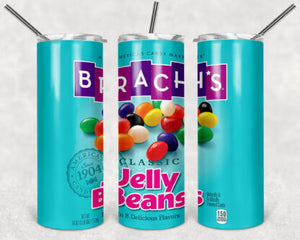 Jelly Beans Brach's 20 oz Skinny Tumbler custom drinkwear - with straw -cup - easter