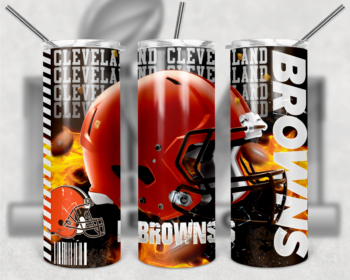 Football Teams 20oz Skinny Tumbler custom drinkware - with straw - Stainless Steel cup - NFL -