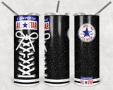 Converse Shoes 20oz Skinny Tumbler custom drink wear - with straw - Stainless Steel cup