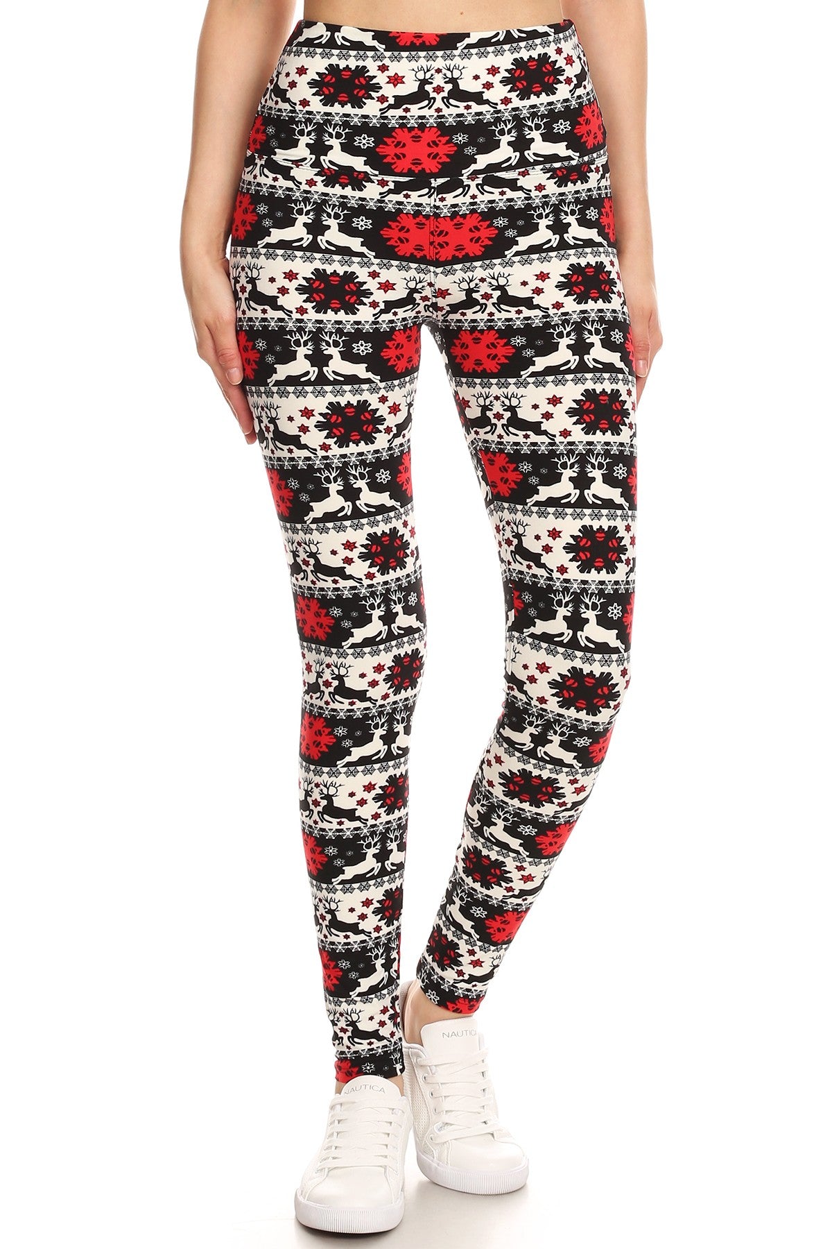 Christmas print ultra soft Leggings - reindeer