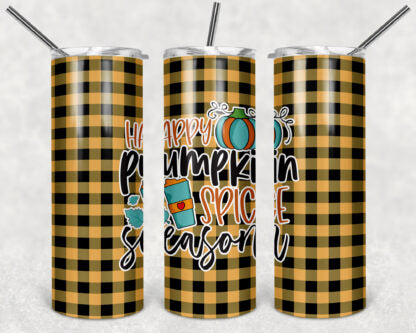 Pumpkin Spice Season 20oz Skinny Straight Tumbler custom drinkware - with straw -cup Halloween