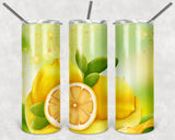 When Life Gives You Lemons Grab Salt and Tequila 20oz Skinny Tumbler custom drinkware- with straw - cup