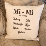 Personalized Pillow Cover - Grandparents