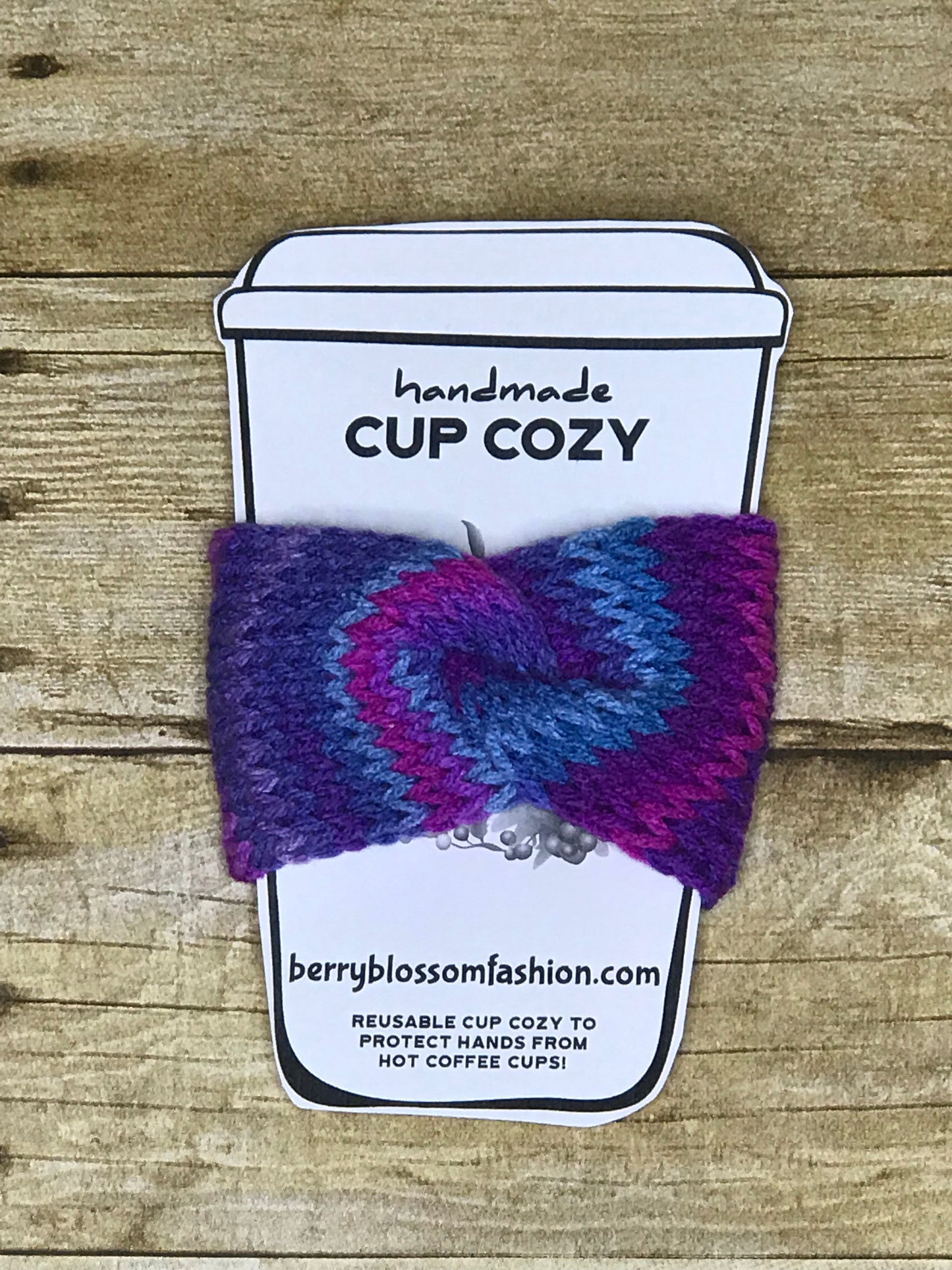 Cup Cozy Sleeves for Hot Coffee Cups handmade knitted