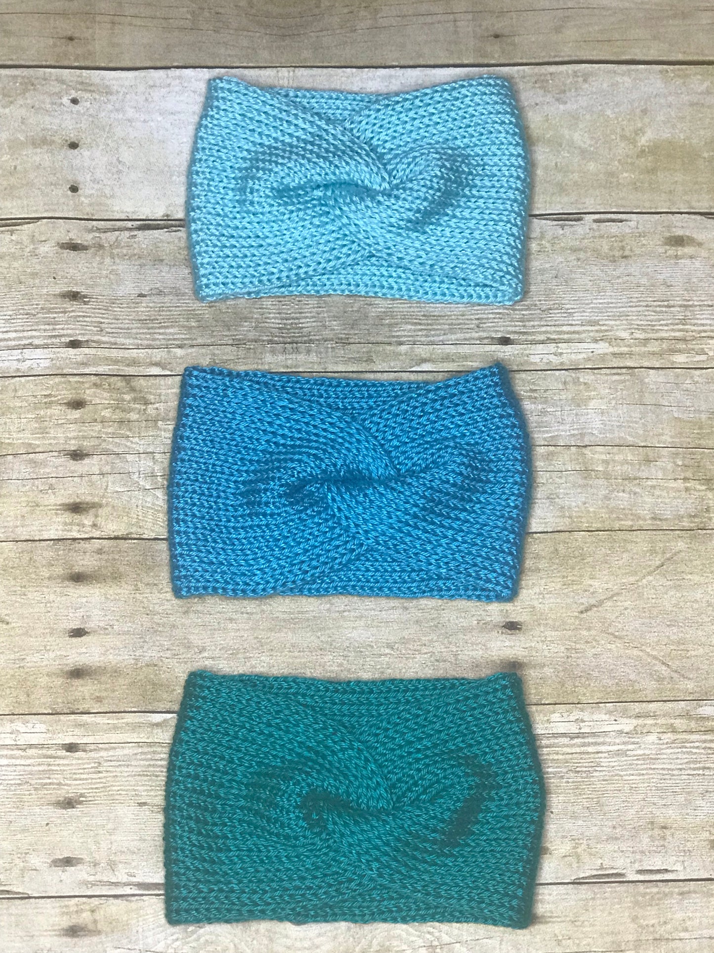 Knitted headbands ear warmers handmade in many colors