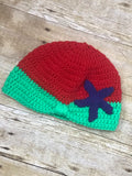 Crochet knit kids Mermaid Inspired Beanie Hat Handmade
