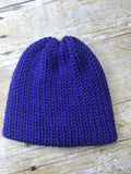 Baby Newborn boys Beanie Hat - handmade - double layer - knitted