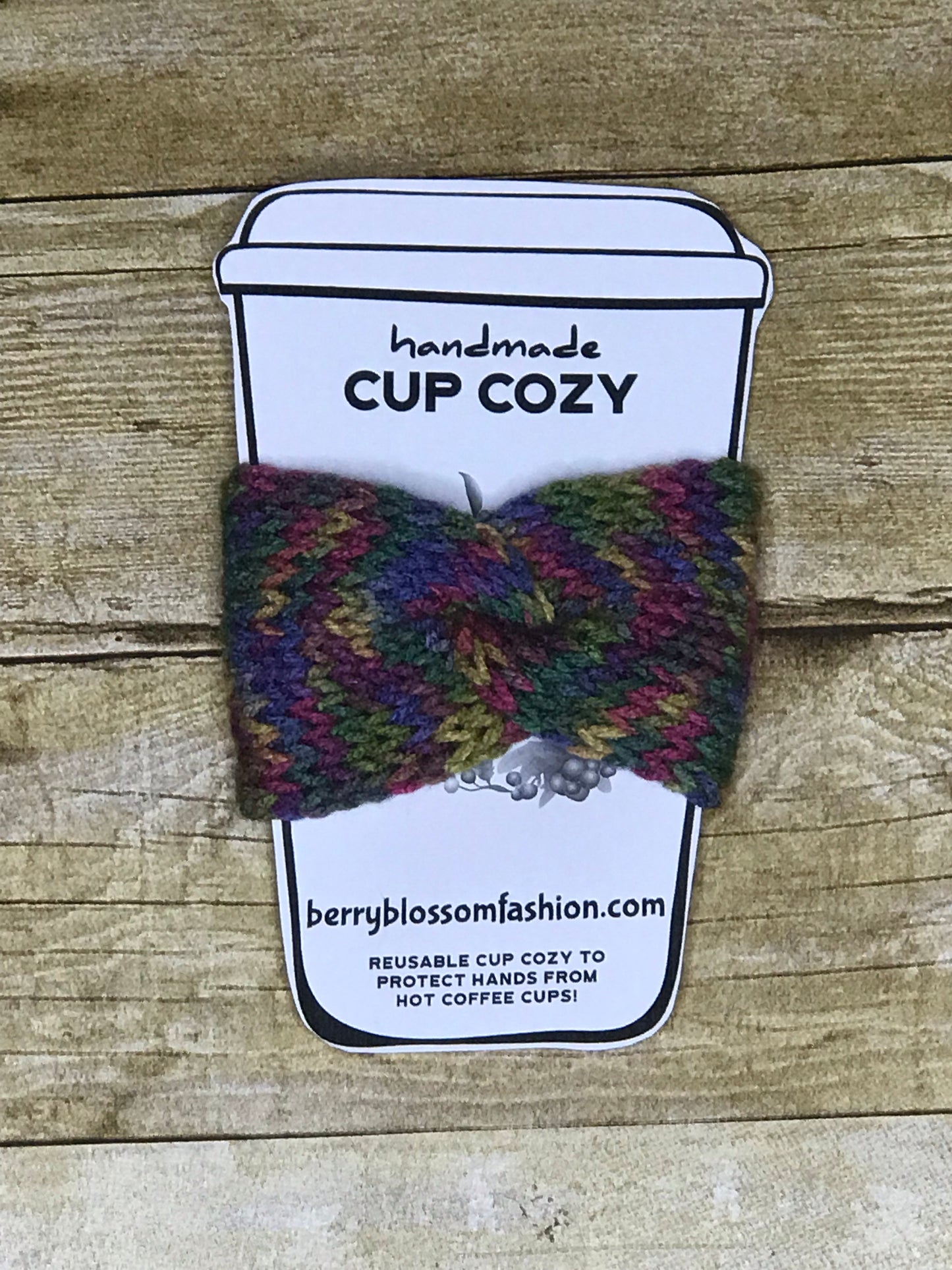 Cup Cozy Sleeves for Hot Coffee Cups handmade knitted