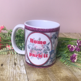 Coffee Mug “Home Is Where You Park It” cute camper cup