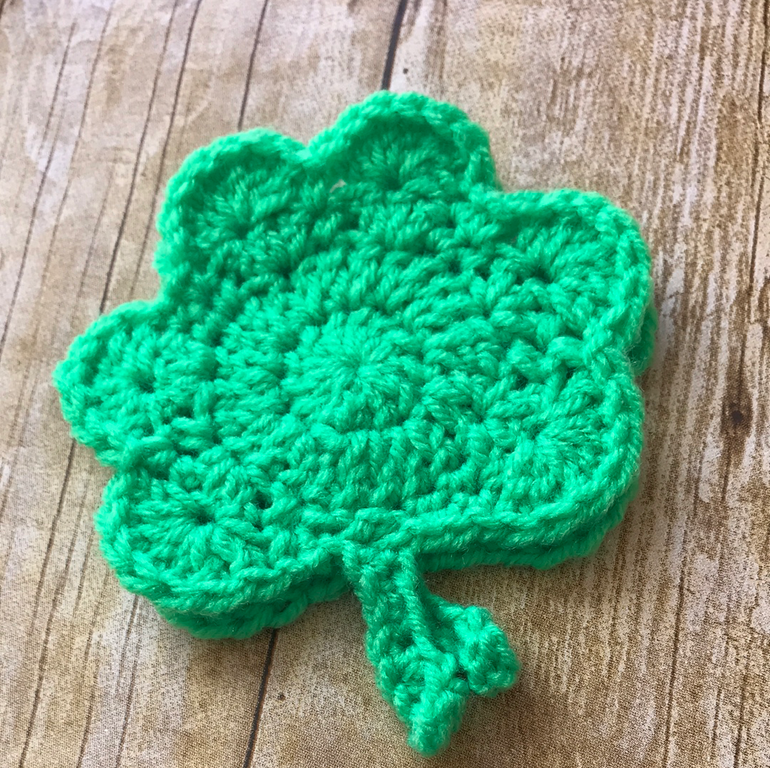 Crochet Shamrock coasters st. Patrick’s Day handmade home accessories