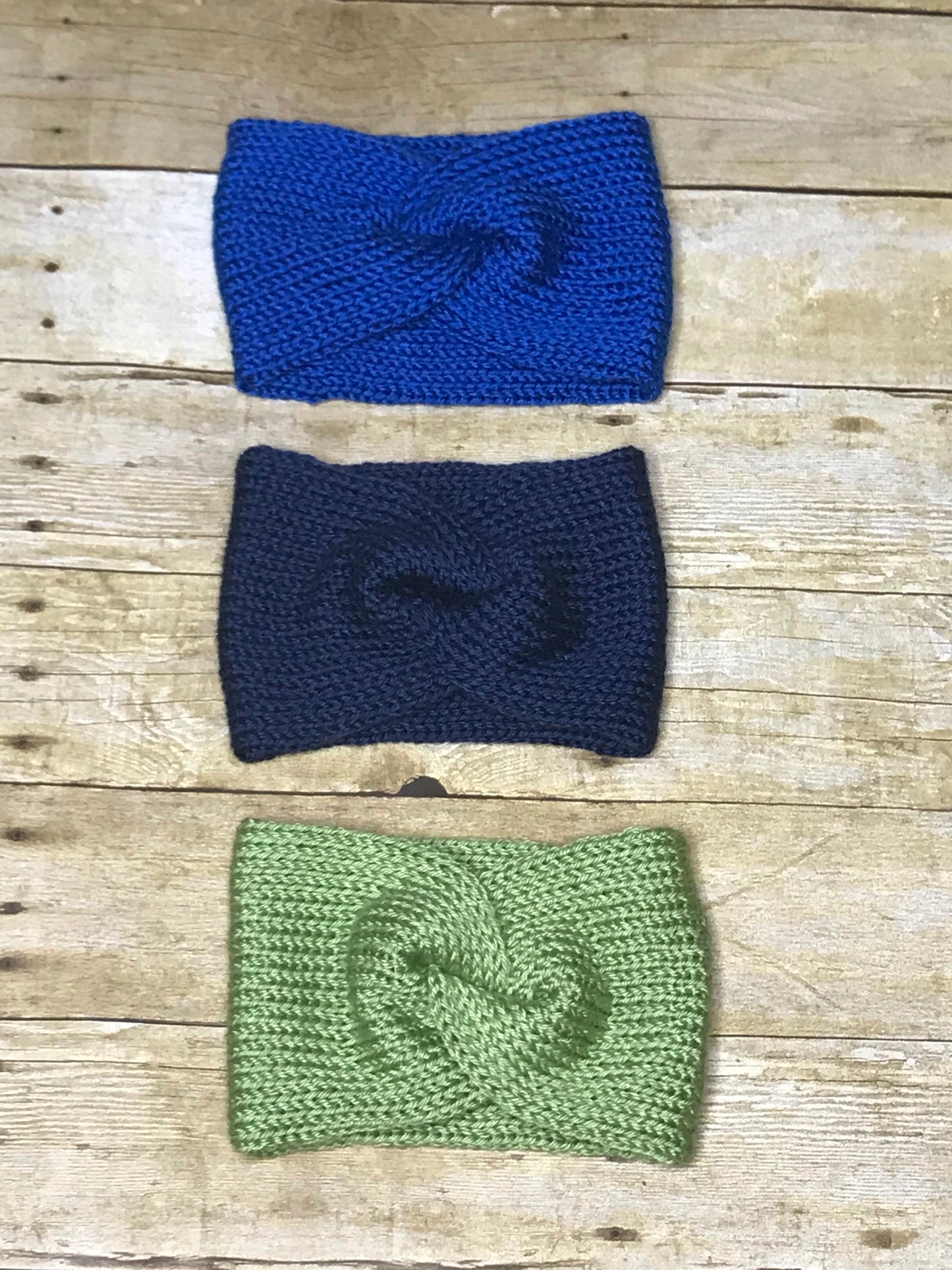 Knitted headbands ear warmers handmade in many colors