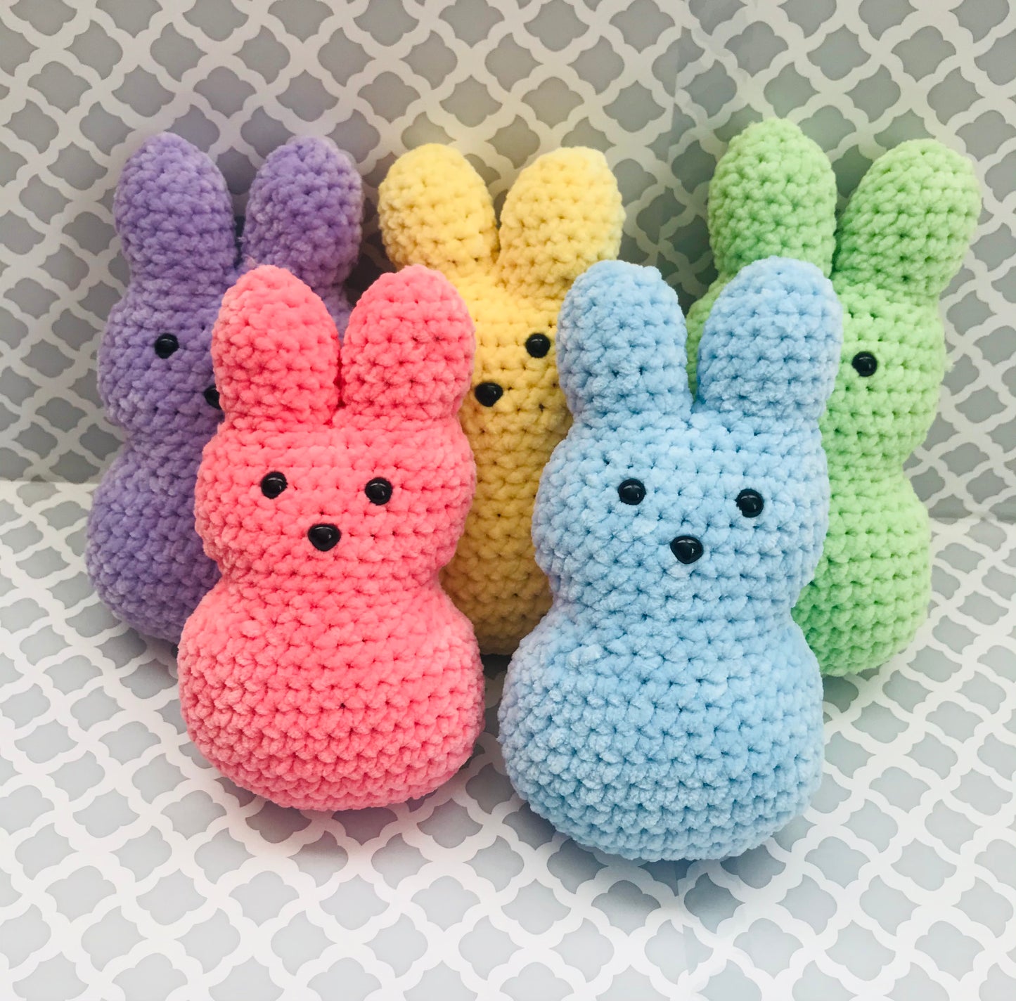 Peeps crochet plush Rabbit bunny rabbit - custom made - kids stuffed toy