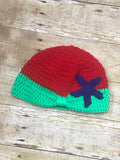 Crochet knit kids Mermaid Inspired Beanie Hat Handmade