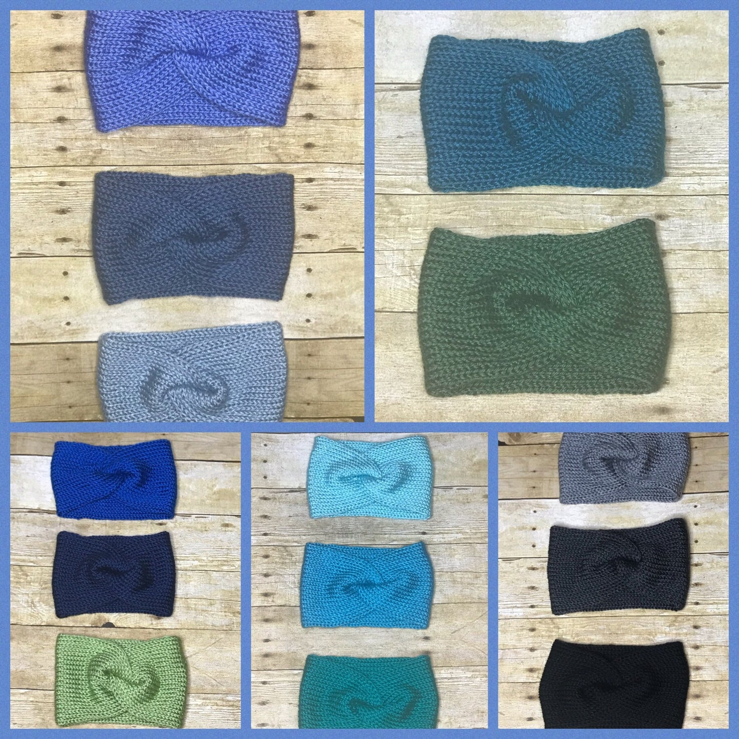 Knitted headbands ear warmers handmade in many colors