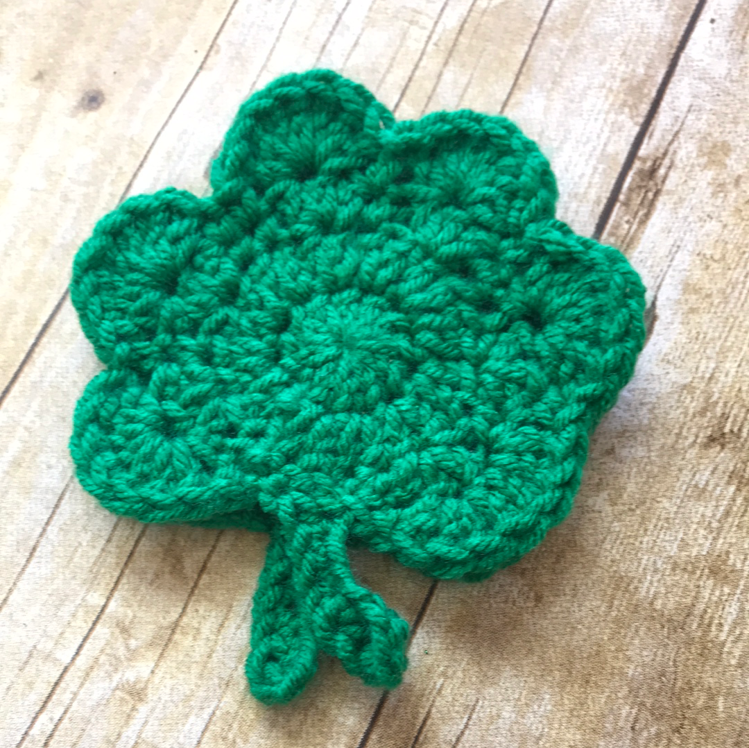 Crochet Shamrock coasters st. Patrick’s Day handmade home accessories