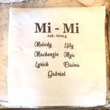 Personalized Pillow Cover - Grandparents