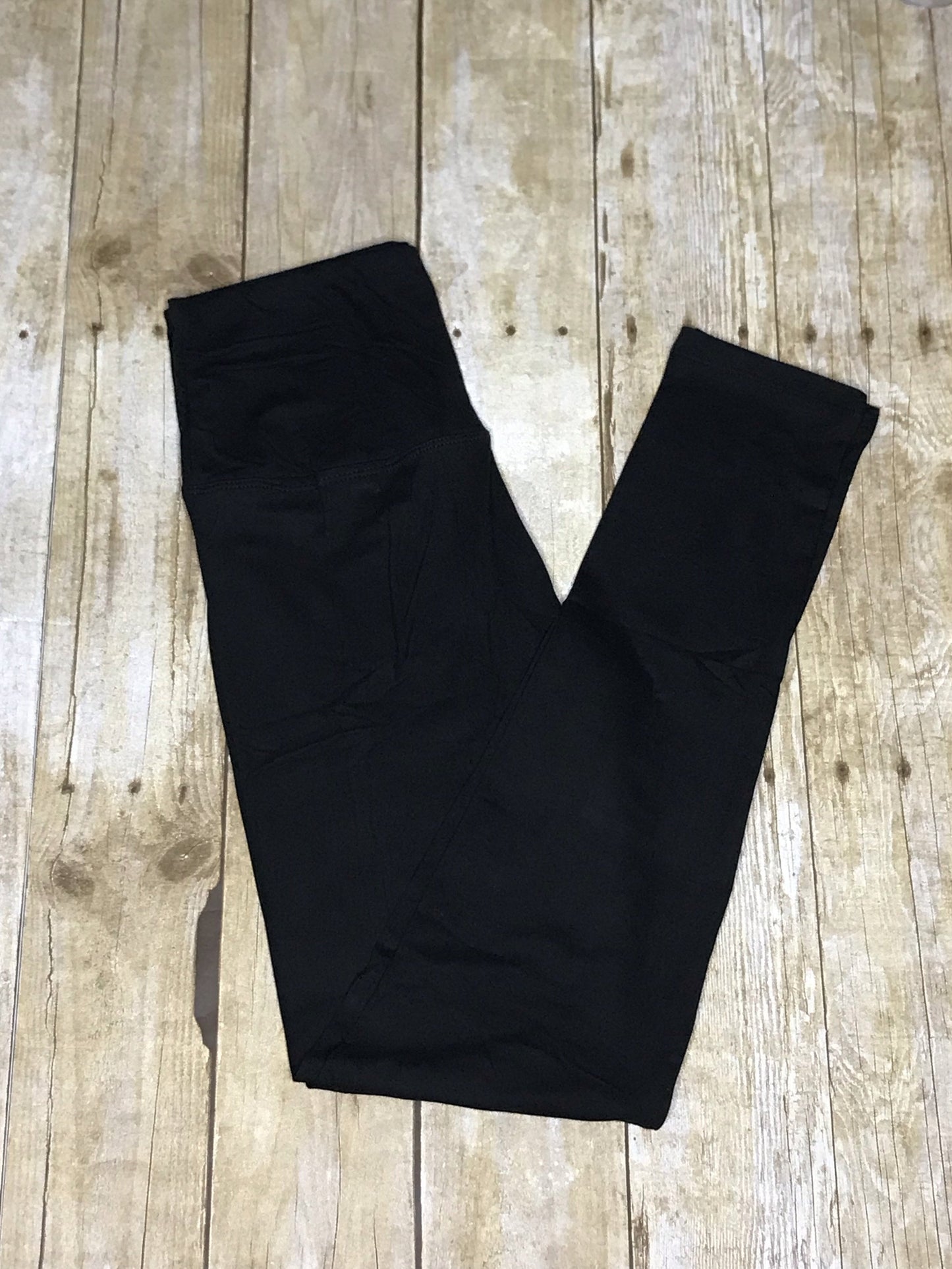 Ladies Solid black ultra soft Leggings - Women's