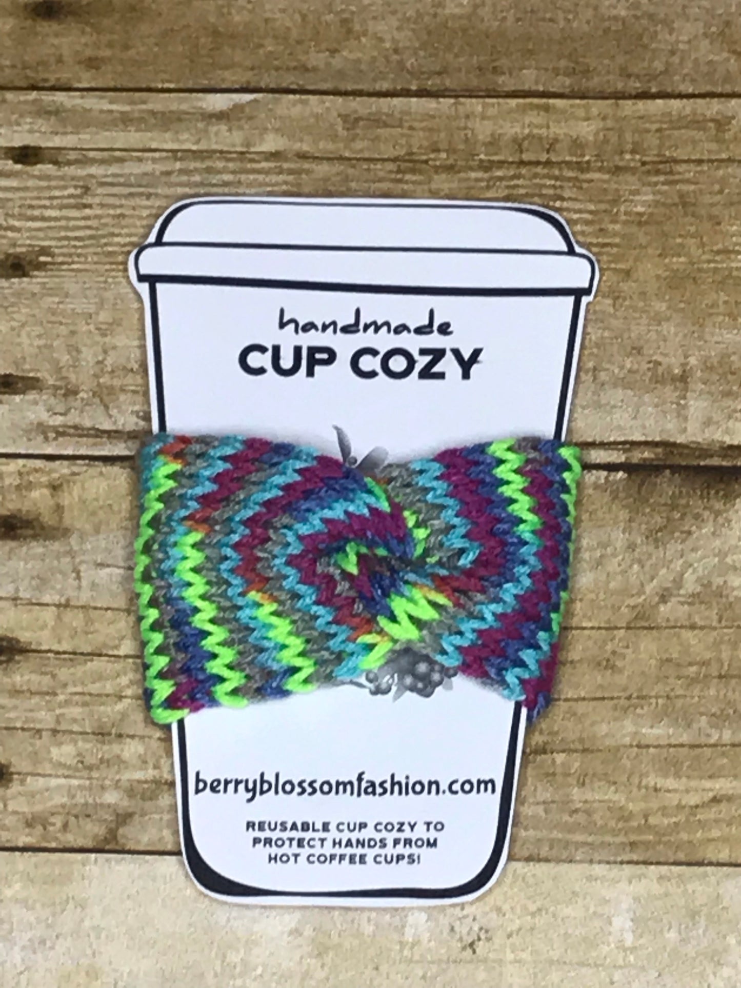 Cup Cozy Sleeves for Hot Coffee Cups handmade knitted