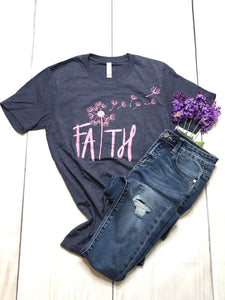 "Faith” Ladies short sleeves Shirt - graphic tee- top