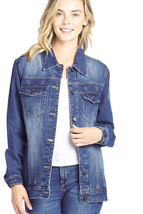 Long Sleeve Button up Denim Jacket