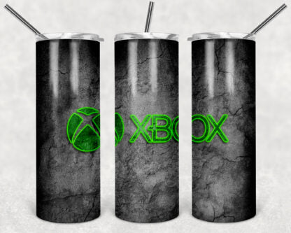 Xbox 20oz Skinny Tumbler custom drinkware - with straw Stainless Steel cup